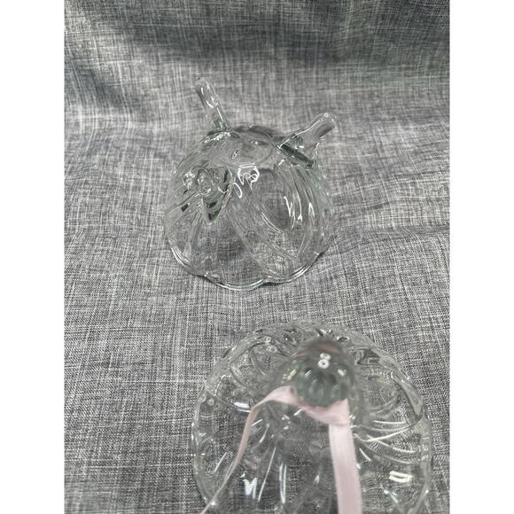 2pk Vintage 3 Legged Crystal Glass 4 Inch Lidded Candy Dish Home Decor Any Room - Picture 6 of 8